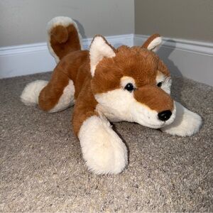 FAO Schwarz Adopt-A-Pets SHIBA INU Plush Puppy Dog 18" Soft Stuffed Animal